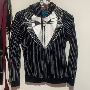 Reversible nightmare before Christmas zip hoodie